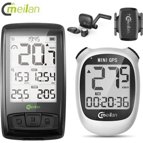 Meilan Bike Computer Wireless 4.0 Bluetooth Odometer Cycling Computer Speed/Cadence Sensor Heart Rate Monitor Bike Accessories