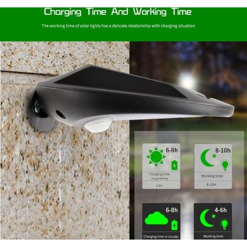 30 LED Solar Lamp Waterproof PIR Motion Sensor Solar Light Power Garden LED Solar Light Outdoor ABS Wall Lamp