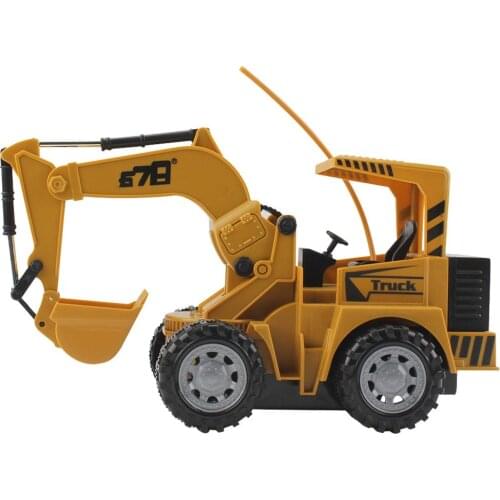 1:24 5-channel Remote Control Simulation Car Toy Remote Control Forklift Excavator Drum Car Snow Cleaning Engineering Vehicle