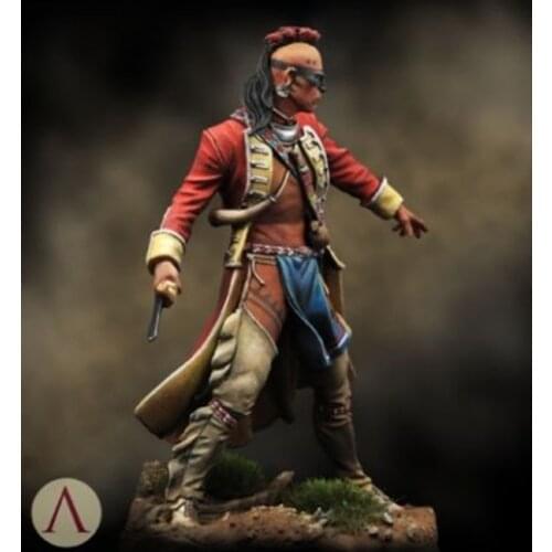 1/24 75mm ancient Warrior standing man 75mm Resin Model Miniature figure Unassembly Unpainted