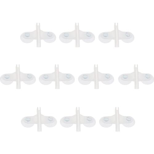 10Pcs Plastic Aquarium Suction Cup Divider Sheet Holder Clip Translucent
