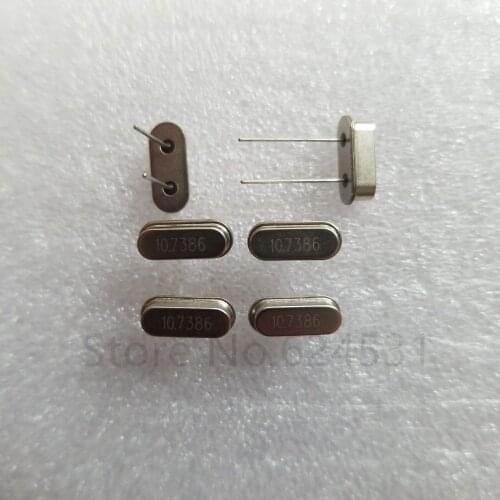 100pcs DIP crystal resonator HC-49S crystal 10.7386M 10.7386MHZ