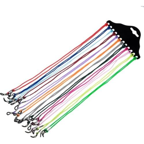12 x Nylon Eyeglass Holder Sunglass Eyewear Cord Neck String--Assorted Color