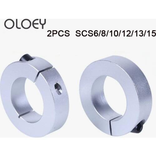 2PCS Excellent SCS6 / SCS8 / SCS10 / SCS12 / SCS13 / SCS14/ SCS15 Optical Axis Fixed Ring Locking Ring Stop Ring Split Ring