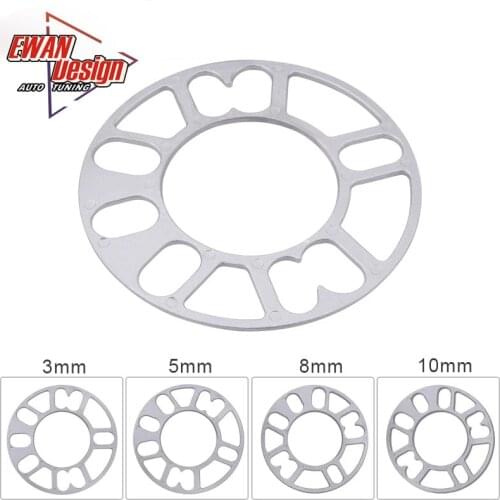 2pcs/pack 4&5 Stud Fit For BMW VW AUDI BENZ Car Wheel Spacer, 3/5/8/10mm Alloy Aluminum Wheel Spacers Shim Plate