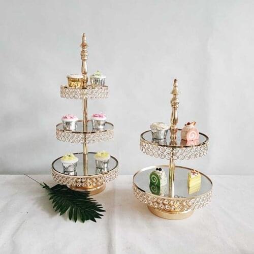 3 tiers &2 tiers cupcake stand fruit tray clear crystal weeding party table