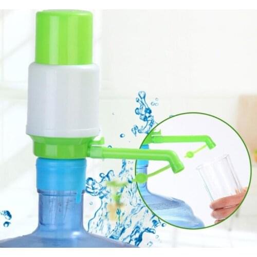 5 Gallon Hand Press Water Pumps for Bottled Drinking Water Removable Tube Innovative Vacuum Action Kitchen Manual Pump Dispenser