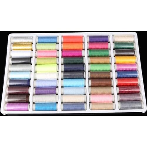 50 Colors Sewing Thread 150 Yards Polyester Embroidery Thread Crafts Cotton Sewing Tools Type Manual Line 402