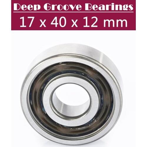 6203RZ Bearing 17*40*12 mm ABEC-3 ( 4 PCS ) Mute High Speed For Motorcycles 6203 RS 2RZ Ball Bearings 6203RS 2RS With Nylon Cage