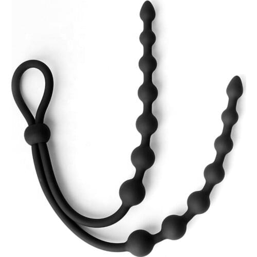 14 Beads Anal Plug Long Big Anal Balls Silicone anus Toys G-Spot Stimulating Butt Plugs Adult Sex Toys Couple Sexy Men Women For