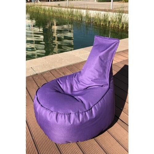Decorative Pear Seat & Puff Purple bean bag chair