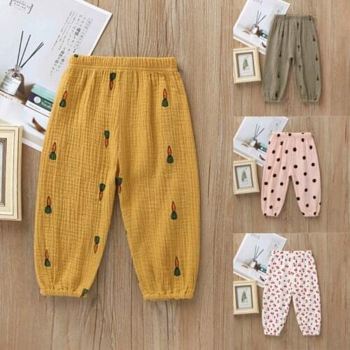 Kids Toddler Baby Boy Girl Long Pants Trousers Leggings Sweatpants Harem Bottoms