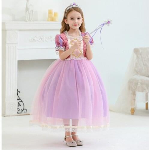 Children Birthday Party Prom Evening Cosplay Fancy Tutu Princess Infant Summer Dress Kids Vestidos Baby Girls Clothes 2-10 Years