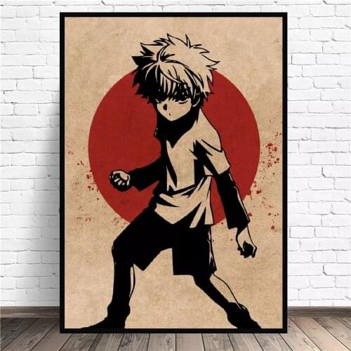 Home Decorative Canvas HD Killua Zoldyck HxH Anime Prints Japan Man Paintings Modular Pictures Wall Art Poster Artwork No Framed