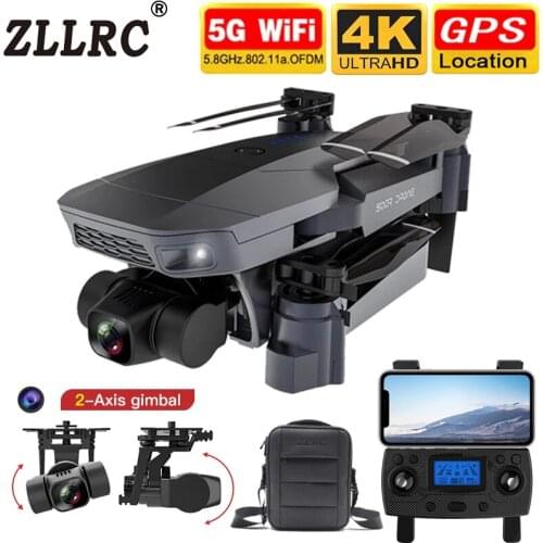 ZLRC 2-Axis Gimbal Camera Drone 4K HD GPS Wide Angle Optical Flow 5G FPV Wifi RC Quadcopter Dron 1080p Professional SG907 PRO