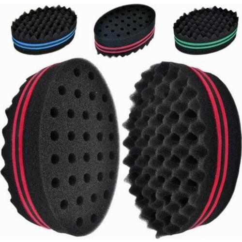 Good quality double-sided hair curler sponge hair twist sponge as curly hair braiding foam for Afro negro hair styling products