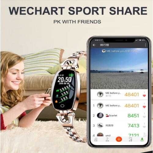 H8 Smart Watch Lady Smart bracelet 2020 Latest Elegant Women Wrist Watch IP67 waterproof Heart Rate Smart wristband