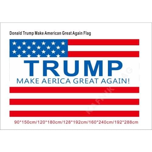 KAFNIK,Donald Trump Make American Great Again Flag 90*150cm/128*192cm/192*288cm (2*3ft/3*5ft) for Event/party/home Decorative