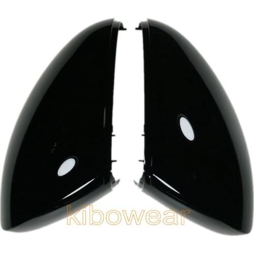 Side Wing Mirror Caps Cover for VW Tiguan MK1 Yeti Sharan 2009 2010 2011 2012 2013 2014 2015 Replace Black rearview housing