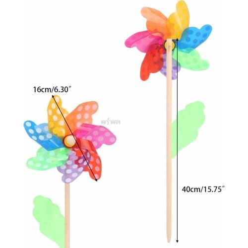 Colorful Pinwheel Wind Wind Spinner Windmill Home Garden Yard Decor Kids Toys MAY07 dropshipping