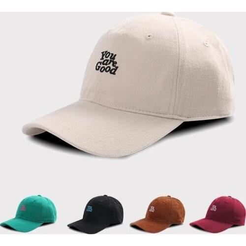 LDSLYJR 2021 Cotton letter you are good Casquette Baseball Cap Adjustable Snapback Hats for men and women 01
