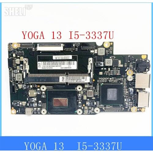 Yoga 13 Laptop Motherboard With i5-3337u i5-3317u CPU FRU 90002037 90000649 QS77 MainBoard For Lenovo