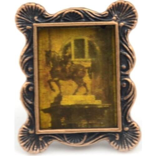 Dollhouse Miniature Accessories Resin Photo Frame Simulation Furniture Model Toy For Children Doll House Decoration