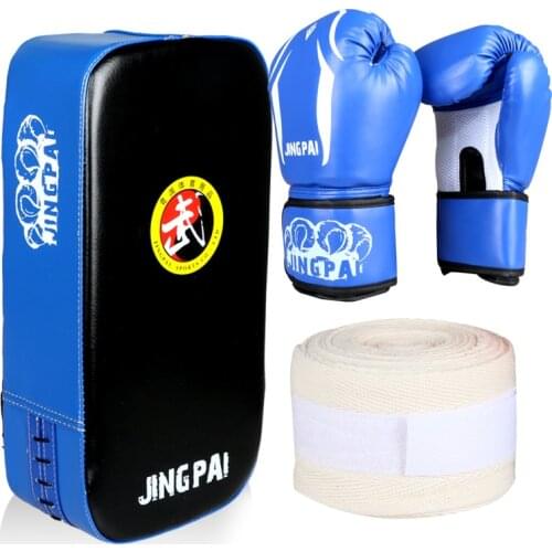 MMA Boxing Gloves+target+hand wraps one set Men/Women Sandbag/Taekwondo/Muay Thai/Fight/Boxe De Luva Training Sports Equipments