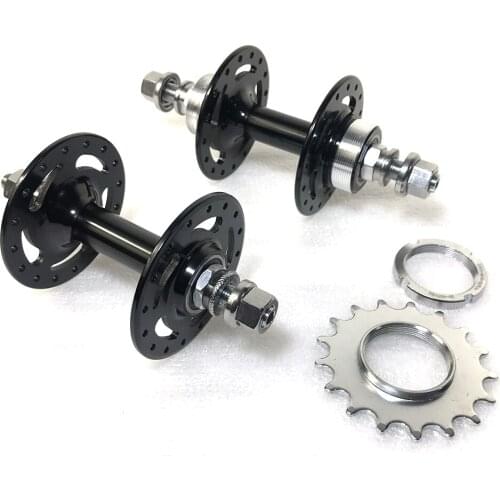 Novatec A165SBT A166SBT track hubs fixed gear13 14 15 16 17T Single Speed 32 holes black Fixie Bearings free nuts sprocket bike