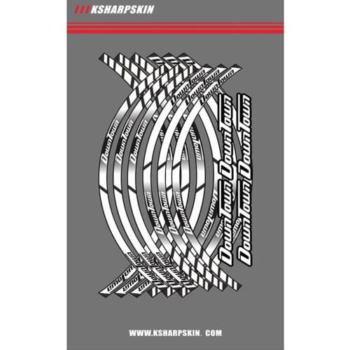 Motorcycle Wheel Rim Decals Wheel Reflective Stickers Stripes For KYMCO Downtown