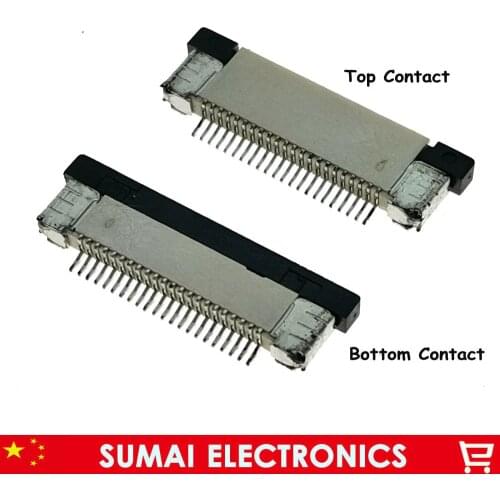 Sample, 22Pin FPC FFC Connector,22 Pin 0.5mm Flex Cable Socket for LCD Screen Interface.ROHS,22P