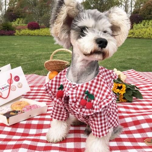 Dog Clothes for Small Dogs Girl Chihuahua Yorkies Summer Fall Winter - Puppy Cat Plaid Shirt Vest Apparel Costume - Pet Clothing