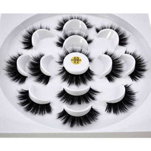 Pre-sale! 7 pairs natural false eyelashes fake lashes long makeup 3d mink lashes eyelash extension mink eyelashes for beauty