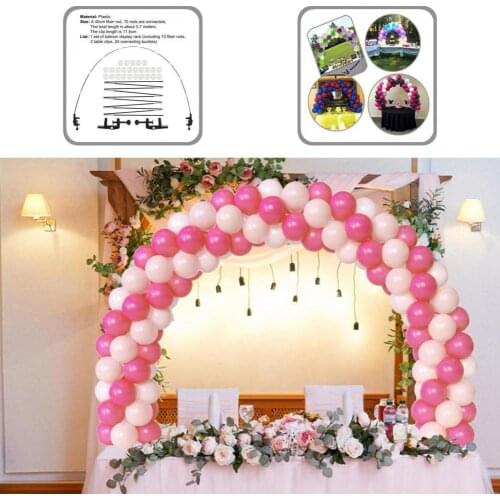 Adjustable 1 Set Practical Wedding Small Desktop Balloon Arch Kit Multi-Purpose Desktop Balloon Stand Delicate for Desktop
