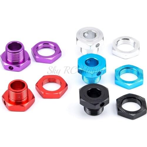 4pcs/lot RC Wheel Hex Driver 17MM Aluminum Alloy Wheel Hex Coupler Spare Accessory Parts Kit for HSP 1/8 RC Crawler Car