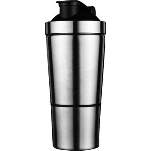 Stainless Steel Vacuum Insulation Whey Protein Powder Sports Shaker Bottle For Water Bottles Gym Nutrition Blender Cup Scale