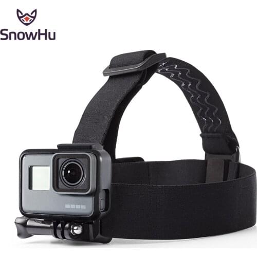SnowHu Elastic Harness Head Strap For GoPro Hero 9 8 7 6 5 4 3 for SJCAM for SJ4000 for Eken h9 Camera Mount GP23