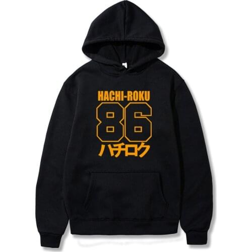 HACHI ROKU AE 86 Mens Hoodies Spring Autumn Male Casual Hoodies Men and women Sweatshirt hoody Tops HK176