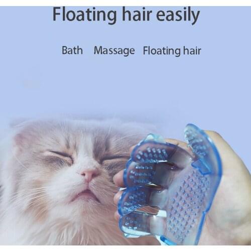 Pet Supplies Five-Finger Brush Massage Palm Brush Suitable for Cats and Dogs Pet Bathing Brush Grooming Supplies Pet Cleaning