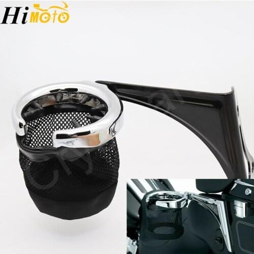 Motorcycle Rear Passenger Mount Drink Holder Left Side For Harley Touring 1998 1999-2013 FLHTCU/I Ultra Classic Electra Glide