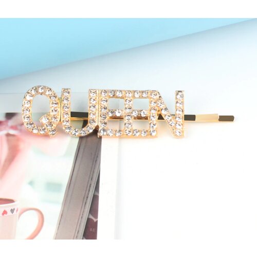 2019 Crystal Rhinestone BITCH MISS Letter Hairpins Hair Clip For Women Girls Queen Barrette Sexy Hair Jewelry Wedding Party