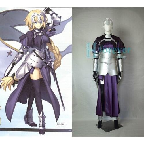 New Fate/Apocrypha Joan of Arc Cosplay Costume Ruler Jeanne d'Arc Cosplay Outfit Fullset Halloween Adult Costumes for Women