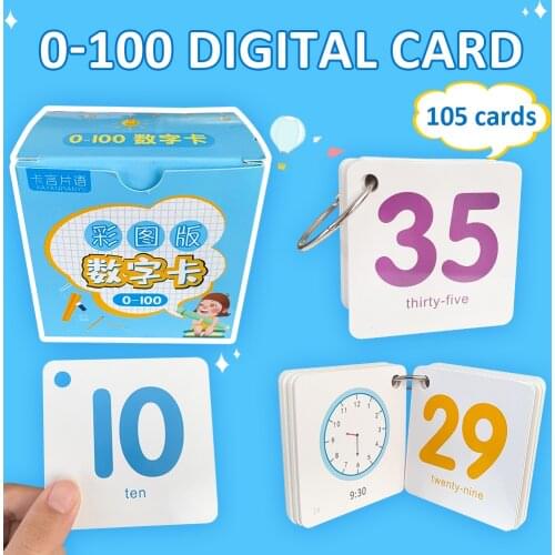 1-100 Numbers Cards Addition,Subtraction,Multiplication and Division Symbols Fun Kids Game Math Flashcards Educational Toys