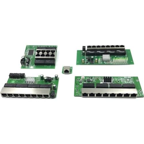 8-port Gigabit switch module is widely used in LED line 8 port 10/100/1000 m contact port mini switch module PCBA Motherboard