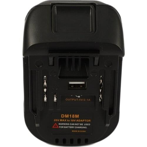 20V To 18V Battery Conversion Dm18M Li-Ion Charger Tool Adapter For Makita Bl1830 Bl1850 Batteries