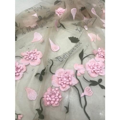 African Lace Fabric Embroidered Nigerian ZH-328817 Lace Fabric High Quality French Tulle Lace Fabric For Women Wedding