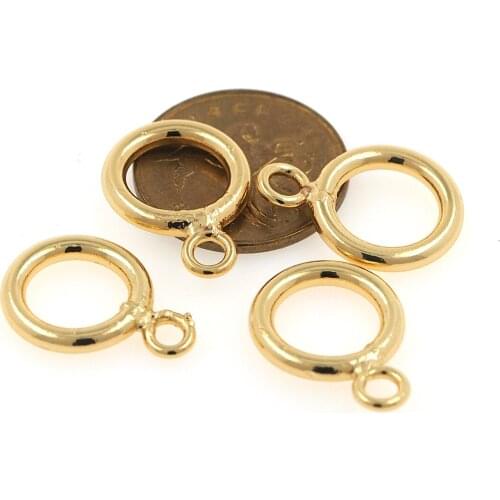 DIY Accessories 14-126mm Copper Plated Real Gold Glossy IQ Buckle Pearl Necklace Bracelet OT Buckle Hook Buckle Color Protection