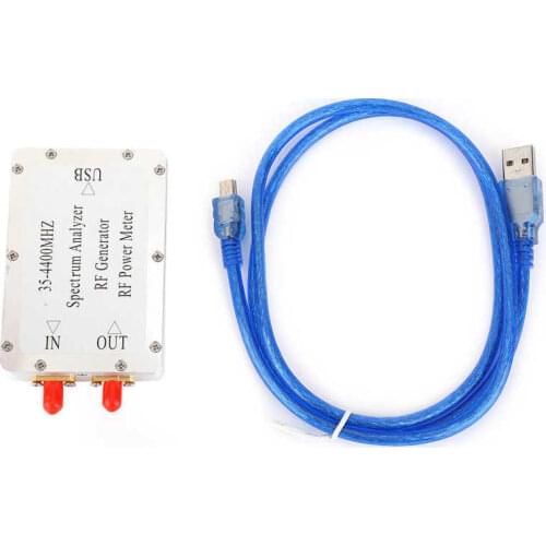 35-4400MHz Spectrum Analyzer Aluminum Alloy Shell Sweep Signal Source Power Meter Signal Spectrum Analyzer