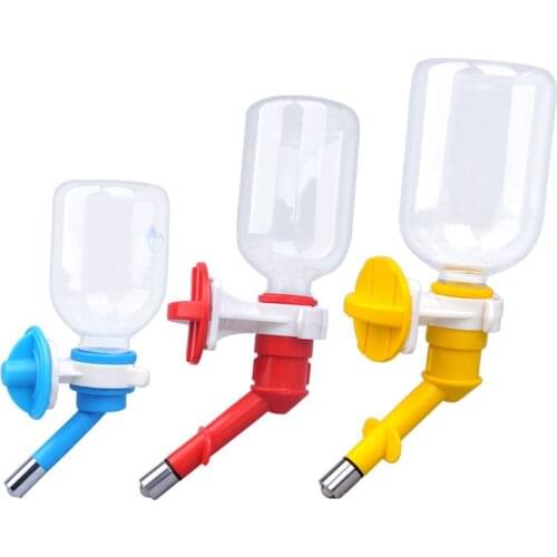 Drinker Bottle Automatic Pet Waterer Nipple Bottle For Dogs Rabbit Pet Water Dispenser Hang Bottle Drinker