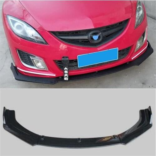 CEYUSOT For 3PCS NEW OLD Mazda 6 Mazda6 Universal Front Bumper CAR Spoiler Separator Black Collision Prevention Refit 2003-2021